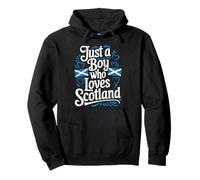 Scottish Roots Heritage, Just A Boy Who Loves Scotland Pullover Hoodie