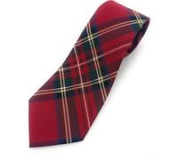 Scottish Royal Stewart Tartan Gents Necktie, Red Plaid Pattern, Traditional Scottish Design
