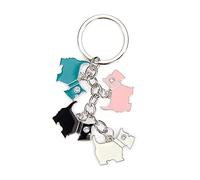 Scottish Saltire Multi Keyring Keychain Scotland Bag Charm (Multi Dog)