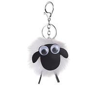 Scottish Saltire Multi Keyring Keychain Scotland Bag Charm (Sheep Pom Pom)