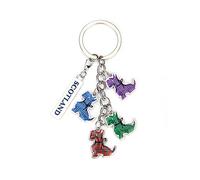 Scottish Saltire Multi Keyring Keychain Scotland Bag Charm (Tartan Scottie Dog)