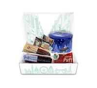 Scottish Santa Claus Fudge Gift Tin & Confectionery Hamper, Handmade Scottish Fudge, Shortbread, Macaroon, Honeycomb & Tablet