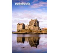 Scottish scenery notebook - Scottish Castles: 100 page notebook with blank pages and 8mm wide lined pages