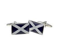 Scottish Scotland Saltire National Flag Cufflinks Presented in a Gift Bag