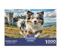 Scottish Shepherd Dog 1000 Piece Jigsaw Puzzle For Adults Family Challenge Toys Stress Relief Puzzle Exercise The Memory of The Brain for The Whole for Women, Gifts for Men 38x26cm/1000