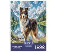 Scottish Shepherd Dog1000Pieces JigsawPuzzles ForAdults Challenging Brainteasing Age12+byth EducationalGame Uncover The Puzzle 38x26cm/1000pcs