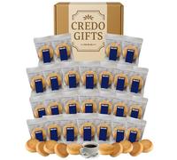 Scottish Shortbread Biscuits Gift Set Treats - 25 Buttery Mini Biscuits Individually Wrapped in Hamper Box - Afternoon Tea Hamper, Teatime Treats, Snack Box for Sharing & Gifting