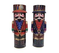 Scottish Shortbread Biscuits in Scottish Soldier Tin Box 135g Crunchy Butter Cookies for All Occasions Kids & Adults (Pack of 2 (Both tin))