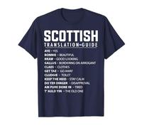 Scottish Slang Translation Guide For Women & Proud Scottish T-Shirt