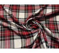 Scottish Tartan Check Fabric Material Design 24 Stewart Dress Modern 1MTR