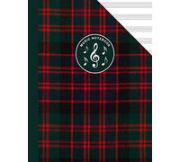 Scottish Tartan Music Manuscript Notebook Clan MacDonald: Blank Sheet Music Paper For Celtic Musician, Orchestra, Band, Fiddle Camp, Session Tunes
