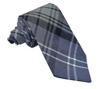 Scottish Tartan Necktie for Men - Various Clan & Check Highland Tartans Designs 100% Acrylic Wool - Perfect for Kilts - Ideal for Kilts & Cultural Events (Hamilton Grey)