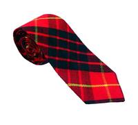 Scottish Tartan Necktie for Men - Various Clan & Check Highland Tartans Designs 100% Acrylic Wool - Perfect for Kilts - Ideal for Kilts & Cultural Events (Cameron Red)