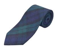 Scottish Tartan Necktie for Men - Various Clan & Check Highland Tartans Designs 100% Acrylic Wool - Perfect for Kilts - Ideal for Kilts & Cultural Events (Black Watch)