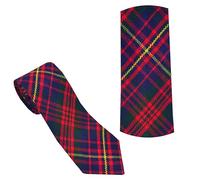 Scottish Tartan Necktie for Men - Various Clan & Check Highland Tartans Designs 100% Acrylic Wool - Perfect for Kilts - Ideal for Kilts & Cultural Events (Cameron of Erracht)