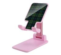 Scottish Tartan Plaid Cell Phone Stand for Desk Foldable Desktop Holder Office Home Accessories