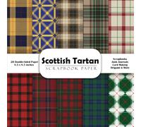 Scottish Tartan Plaid Scrapbook Paper Part Three: Double-Sided Decorative Craft Papers for Junk Journals, Wrapping, Card Making, Mixed Media & More