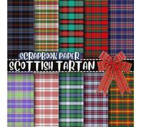 Scottish Tartan Scrapbook Paper Part Two: Double-Sided Decorative Craft Papers For Wrapping, Junk Journals & Mixed Media, Card Making And More