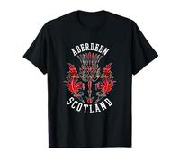 Scottish Tartan Thistle Emblem Aberdeen Scotland T-Shirt