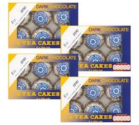 Scottish Tea Cake Bundle With Tunnock Tea Cakes Dark Chocolate 6x24g (4 Pack)