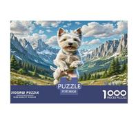 Scottish Terrier 1000 Piece Jigsaw Puzzle For Adults Educational Games Stress Relief Puzzle Cultivate The Spirit of Teamwork for Men, Women, Elders, Seniors 38x26cm/1000pcs