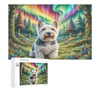 Scottish Terrier 1000 Piece Jigsaw Puzzles Suitable Adults Kids Cute Pet Animals Jigsaws Home Studio Decor Stress Relief Challenge Perfect Holiday Present 1000 PCS