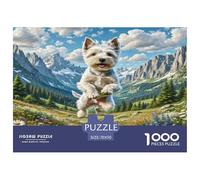 Scottish Terrier 1000 Pieces Jigsaw Puzzles For Adults Family Challenge Toys Stress Relieving Entertainment Exercise The Memory of The Brain for The Whole for Women, Gifts for Men 70x50