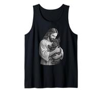 Scottish Terrier And Jesus Christian Faith Dog Lover Tank Top