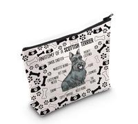 Scottish Terrier Cosmetic Bag Scottish Terrier Dog Lover Gift Scottish Terrier Owner Gift for Women (ST Dog Bag)
