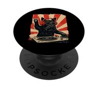 Scottish Terrier DJ House Music Retro Dog Lover PopSockets Adhesive PopGrip