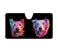 Scottish Terrier Dog Couple Car Window Covers Foldable Front Window Sunshades Keep Cooler Front Windshield Sun Shade Universal For Auto Summer Suv S