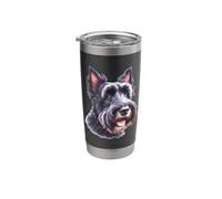 Scottish Terrier Dog Portrait Stainless Steel Insulated Tumbler