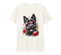 Scottish Terrier Dog St Valentines Day Artwork Premium T-Shirt