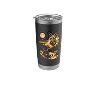 Scottish Terrier Howling to The Moon Stainless Steel Insulated Tumbler