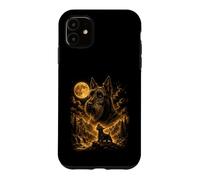 Scottish Terrier Howling To The Moon Wilderness Case for iPhone 11