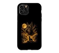Scottish Terrier Howling To The Moon Wilderness Case for iPhone 11 Pro