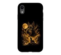 Scottish Terrier Howling To The Moon Wilderness Case for iPhone XR