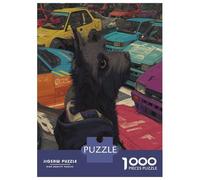 Scottish Terrier Jigsaw Puzzles Great Gift for Adults 1000 Piece Challenging Games Home Decoration Cute Pet Dog Jigsaw Puzzle for Adults And Kids 52x38cm/1000pcs