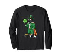 Scottish Terrier Leprechaun St Patricks Day Womens Mens Kids Long Sleeve T-Shirt