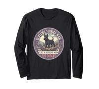 Scottish Terrier Mom Like A Regular Mom But Cooler Dog Mom Long Sleeve T-Shirt