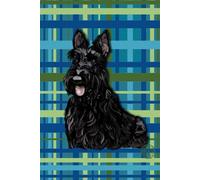 Scottish Terrier Notebook: Lovely tartan journal featuring the well-loved Scottie! 120 lined pages with faint thistle design on selected pages. Great for all ages.