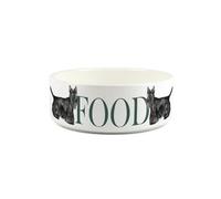 Scottish Terrier Pet Bowl - Painted Dog Portrait by Rhianon Chauncey - Small Ceramic Dog Food Bowl/Dish Gift for Dogs