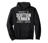 Scottish Terrier Property Of Security Service Dad Dog Lover Pullover Hoodie