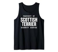 Scottish Terrier Property of Security Service Dad Dog Lover Tank Top