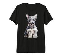 Scottish Terrier Puppy Sketch Drawing Art Dog Lover Premium T-Shirt