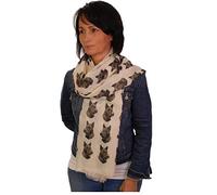 Scottish Terrier scarf with dogs on Hand Printed in the UK - Scottish Terrier gifts for women - Scottie Dog gifts