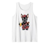 Scottish Terrier With Beer And Pipe Fun Tank Top