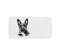 'Scottish Terrier with Bunny Toy' Pill Box with Tablet Splitter (PI00034191)