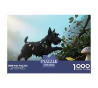 Scottish Terrier1000 Piece Jigsaw Puzzle for Adultspet Dog Premium Box, Extra Fun Challenges, for Women, Gifts for Men, Scenic Puzzle38x26cm/1000pcs