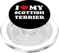 Scottish Terriers I Love My Scottish Terrier Dog Owner Heart PopSockets PopGrip for MagSafe
